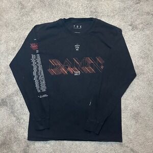 TDE Kendrick Lamar DAMN. Tour 2017 Long Sleeve Shirt Mens Medium Black Graphic